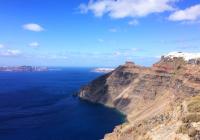 obala otok Santorini Grčka pejzaž